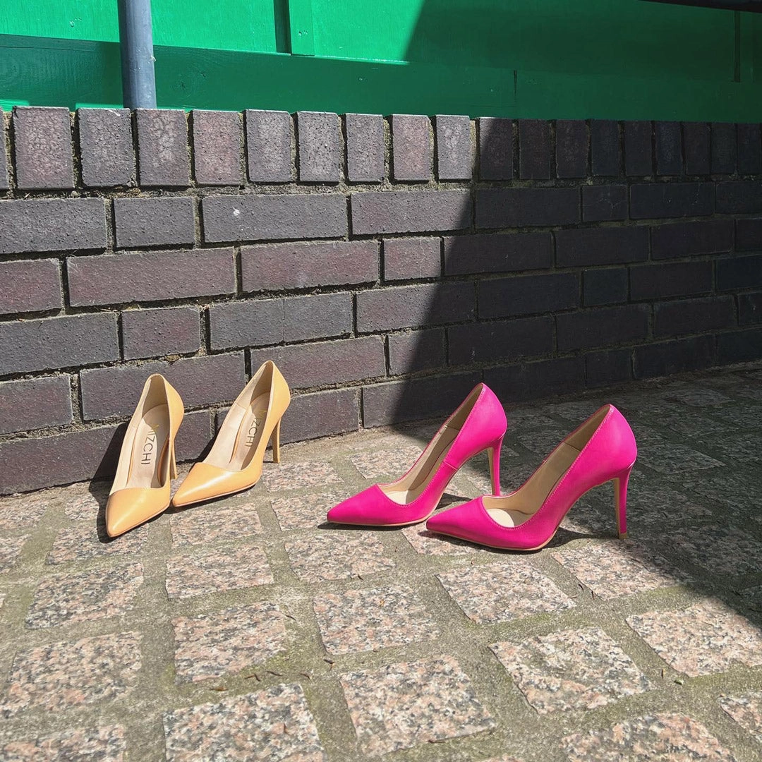 *UK size 1 - RICASS - orange, 9cm heels