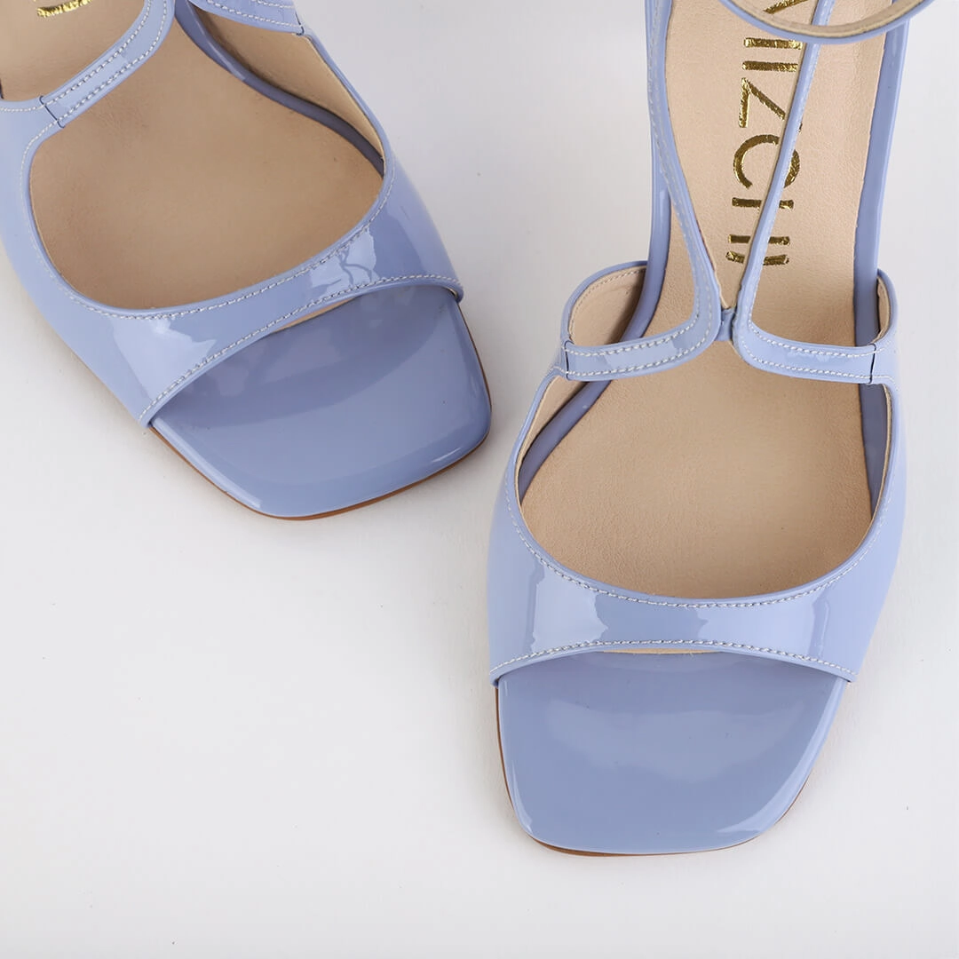*UK size 2 - NEW CONFESSION - blue, 8cm heels