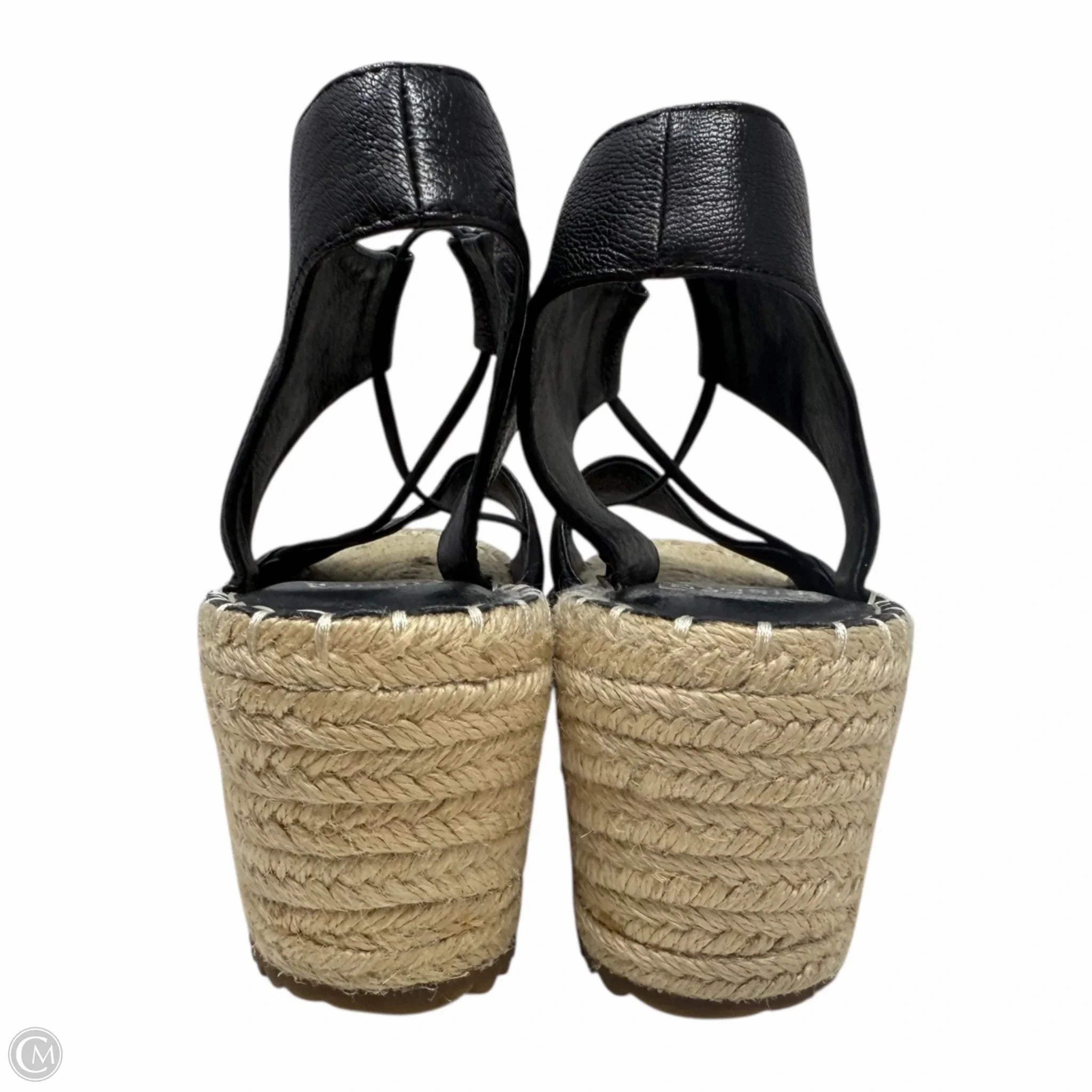 Agnes Wedge Espadrilles By Eileen Fisher In Black, Size: 7.5