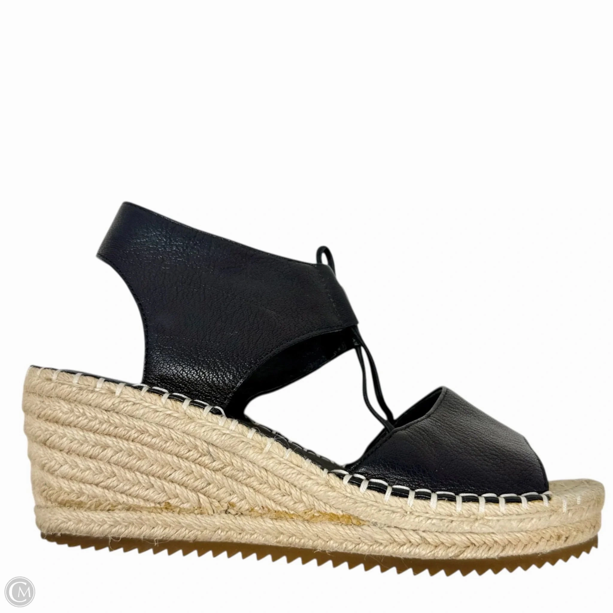 Agnes Wedge Espadrilles By Eileen Fisher In Black, Size: 7.5