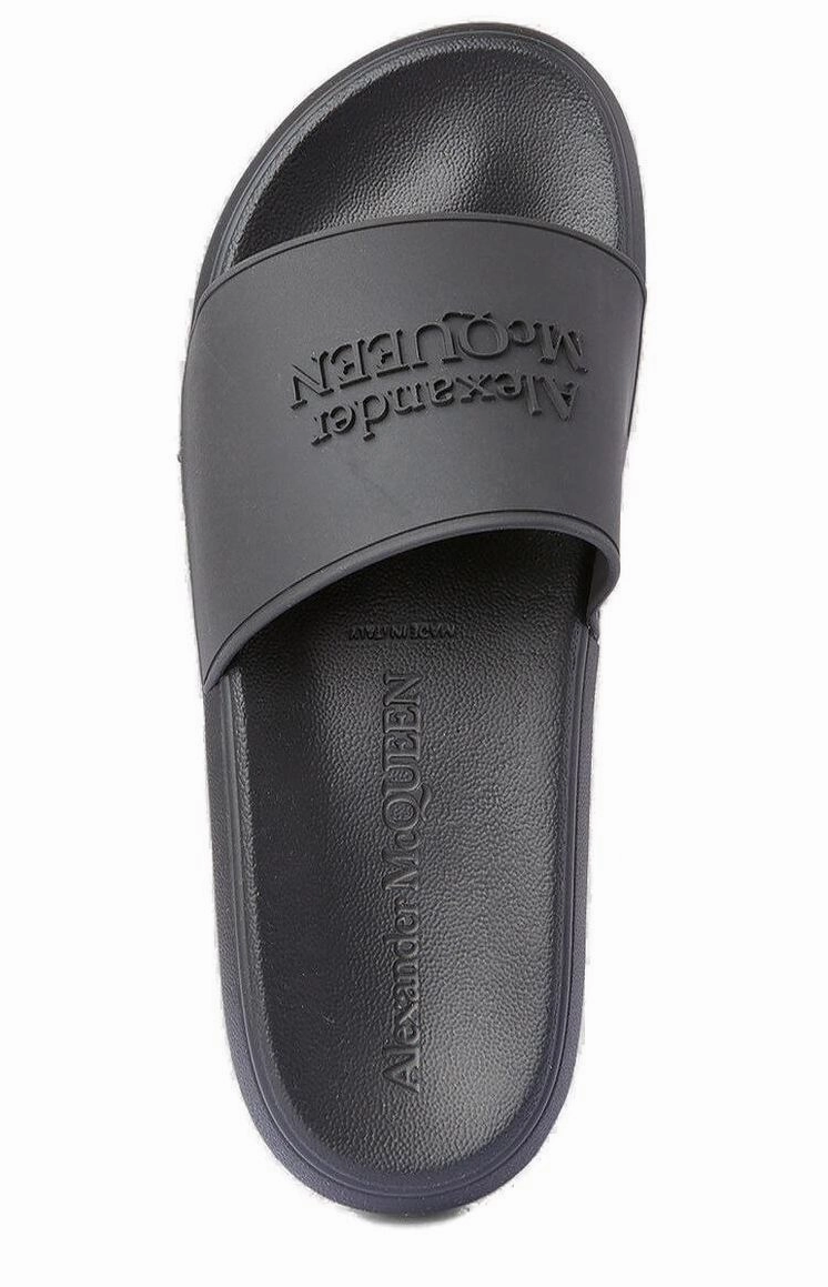 Alexander McQueen Logo Patch Pool Slides