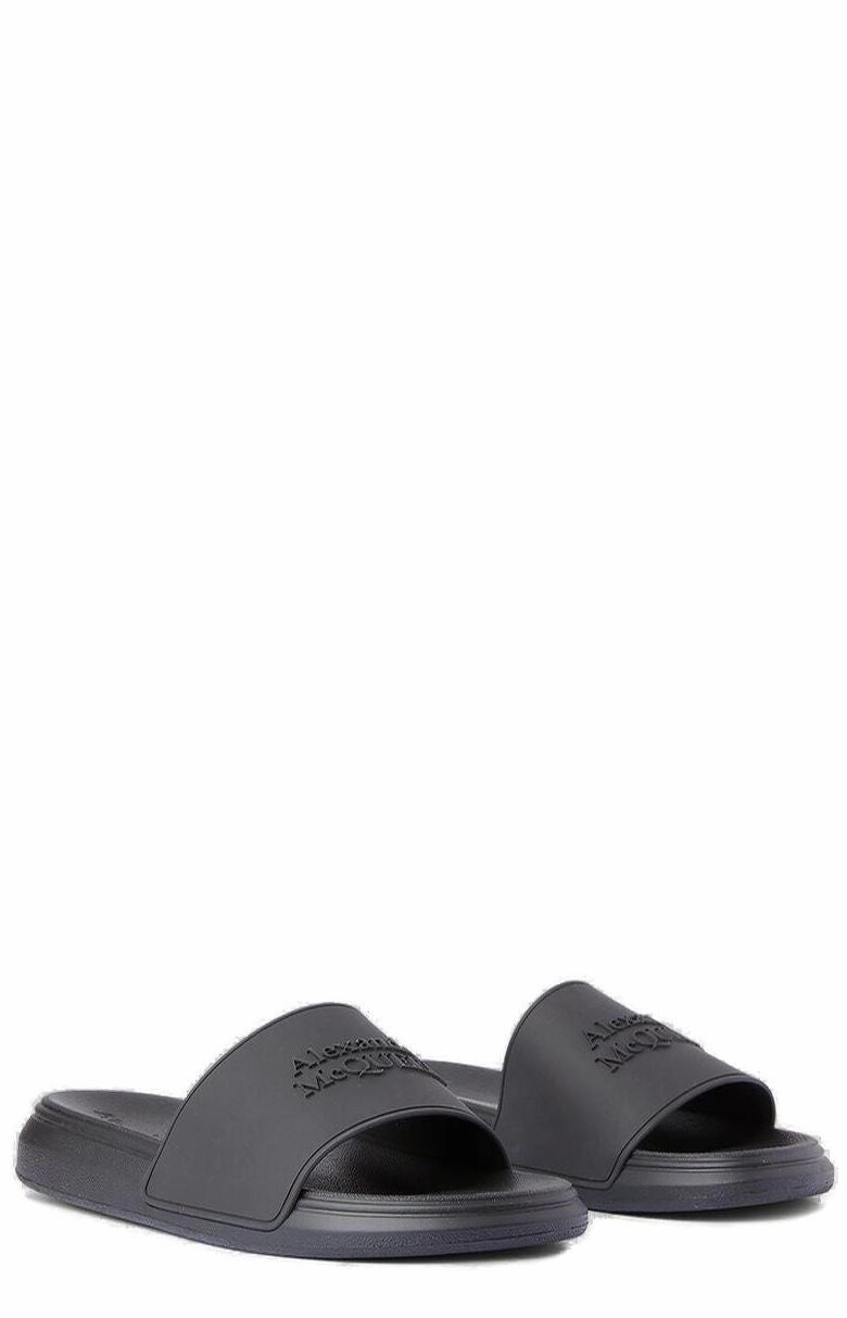 Alexander McQueen Logo Patch Pool Slides