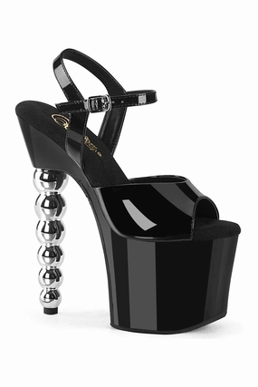 BLISS-709 Black Patent Sandal