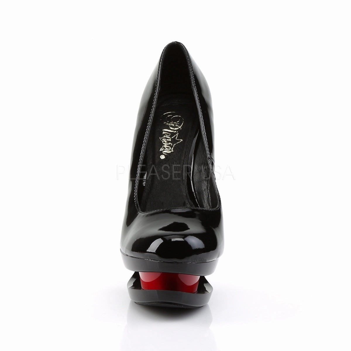 BLONDIE-685  Black Patent/Black-Red