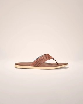 Boardwalk Woven Faux Leather Sandal
