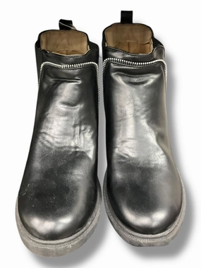 Boots Ankle Flats By Clothes Mentor In Black, Size: 10