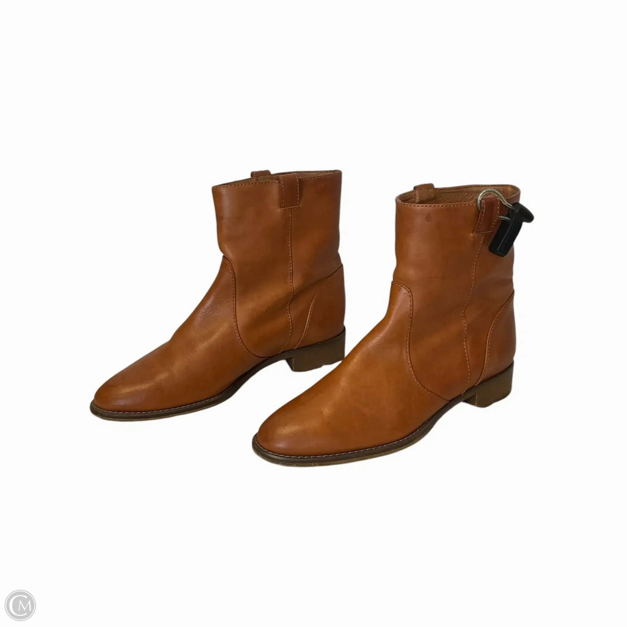 Boots Ankle Flats By J. Crew In Tan, Size: 8