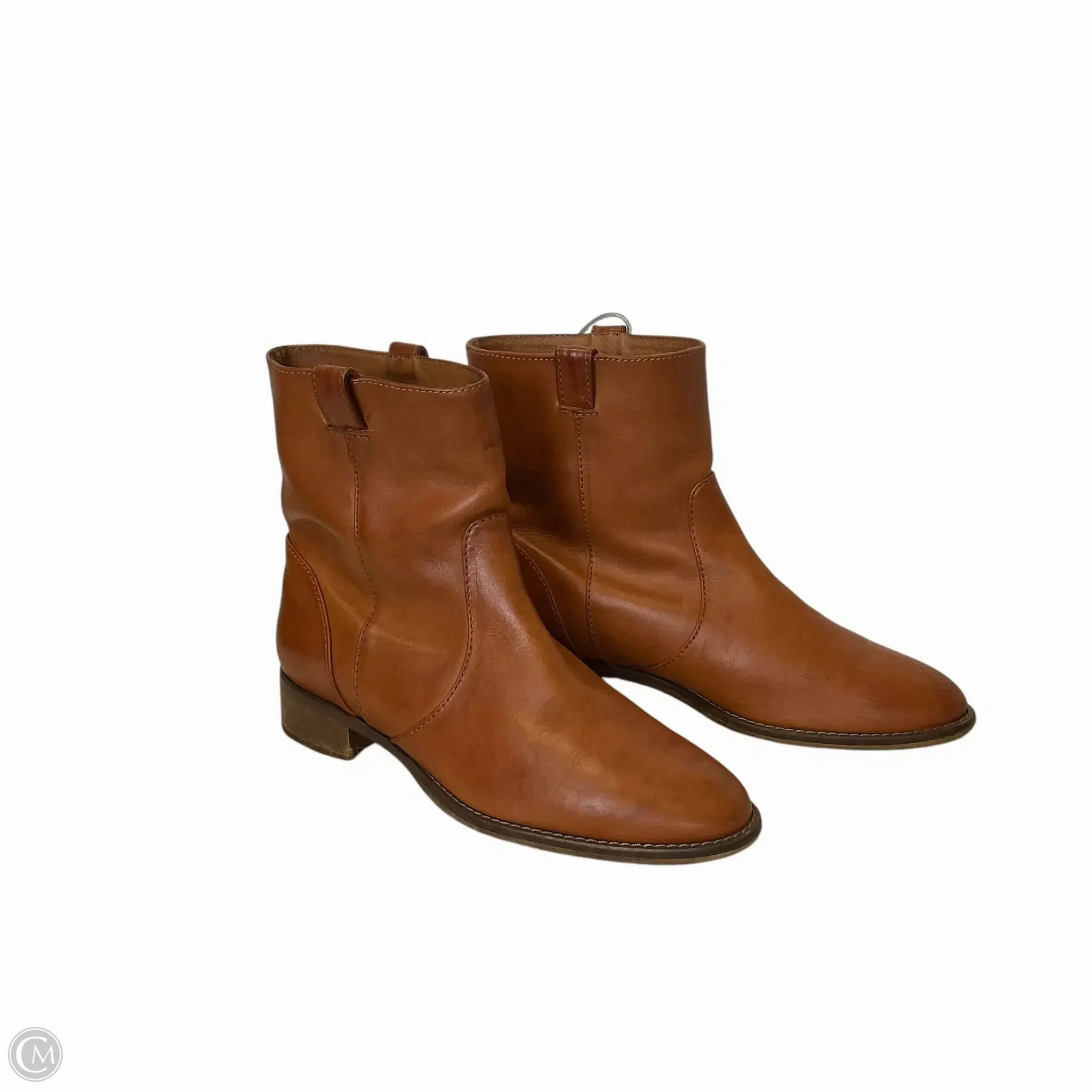 Boots Ankle Flats By J. Crew In Tan, Size: 8