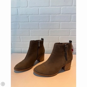 Boots Ankle Heels By Blondo In Green, Size: 7.5