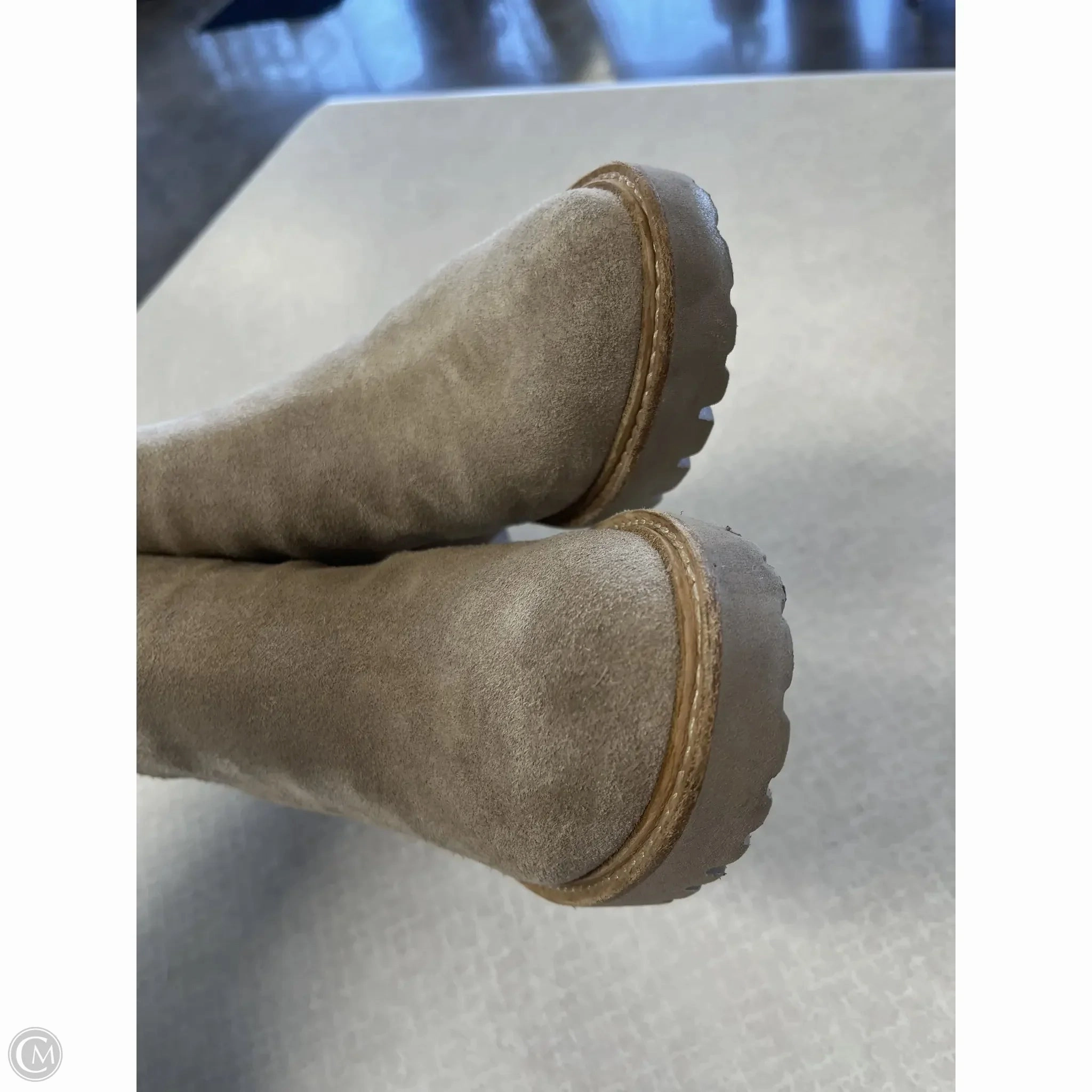 Boots Ankle Heels By Dolce Vita In Taupe, Size: 7