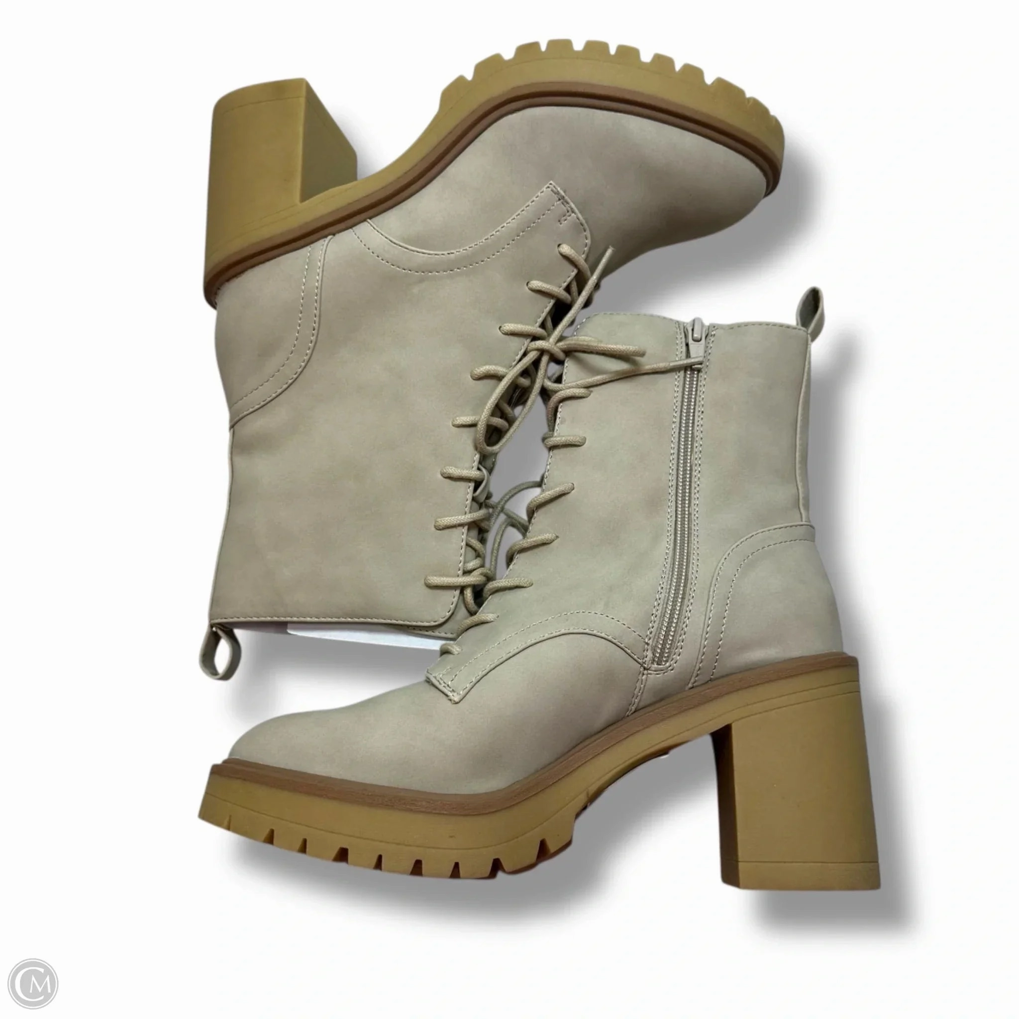 Boots Ankle Heels By Dolce Vita In Taupe, Size: 9.5