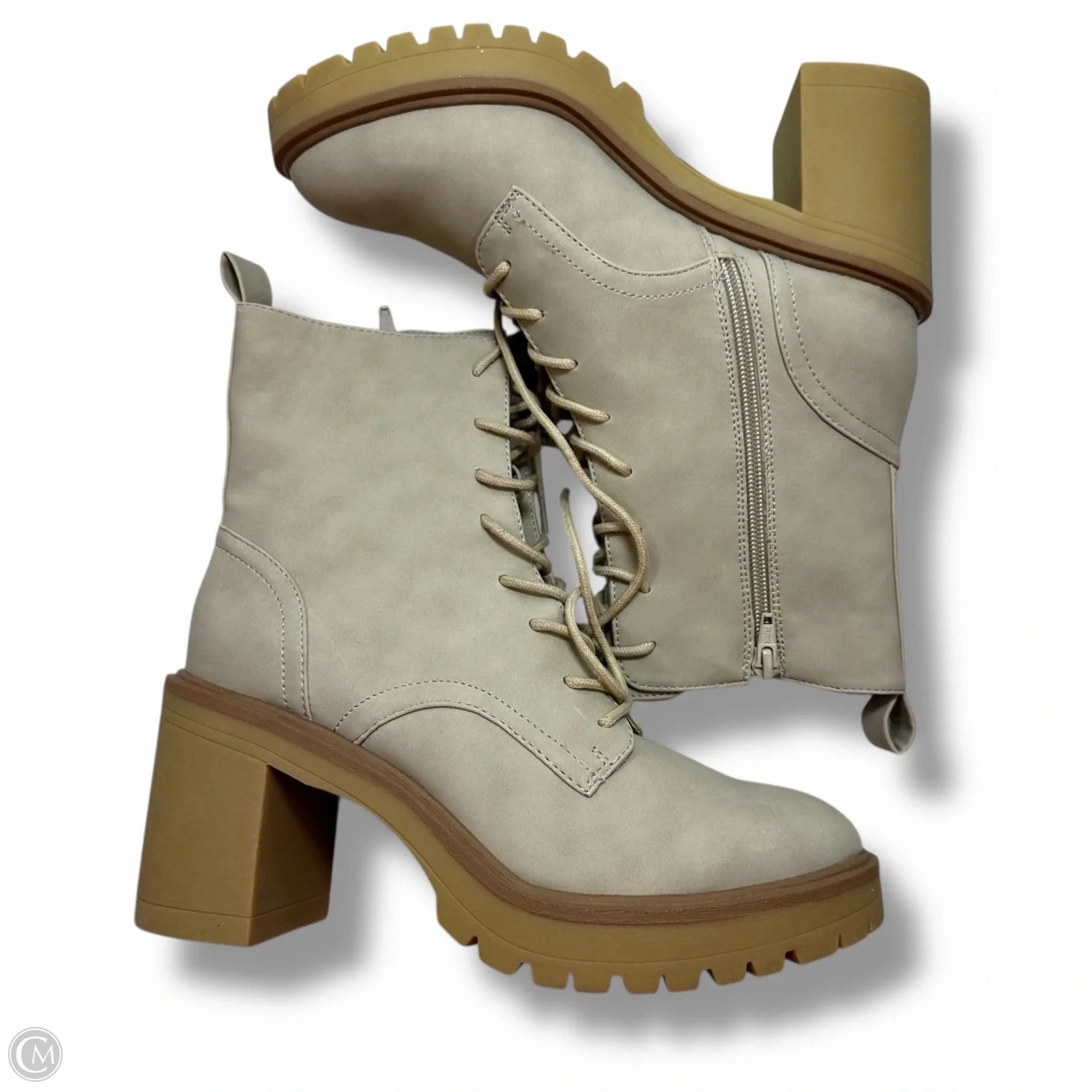 Boots Ankle Heels By Dolce Vita In Taupe, Size: 9.5