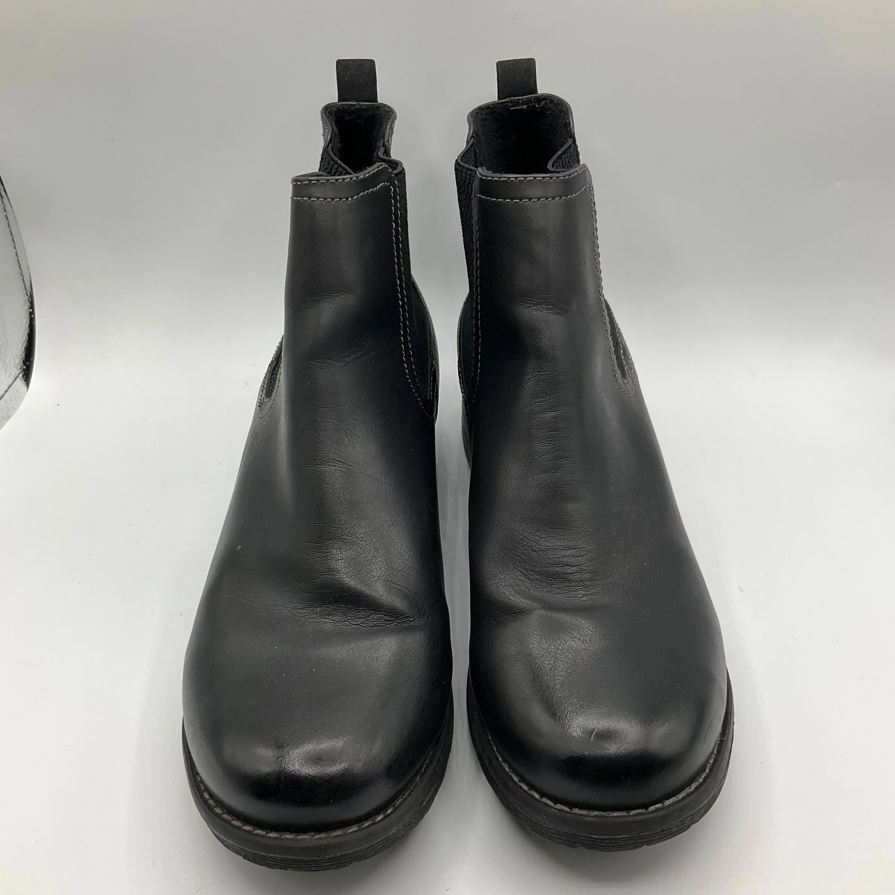 Boots Ankle Heels By Eastland In Black, Size: 8.5