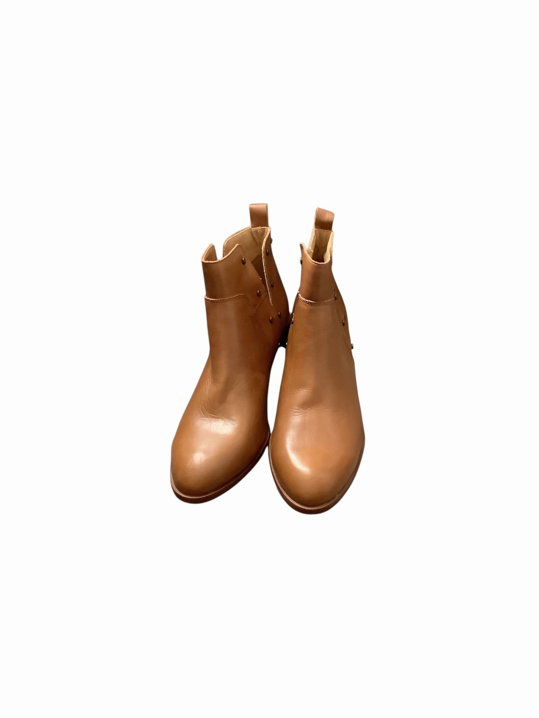 Boots Ankle Heels By Franco Sarto In Tan, Size: 9