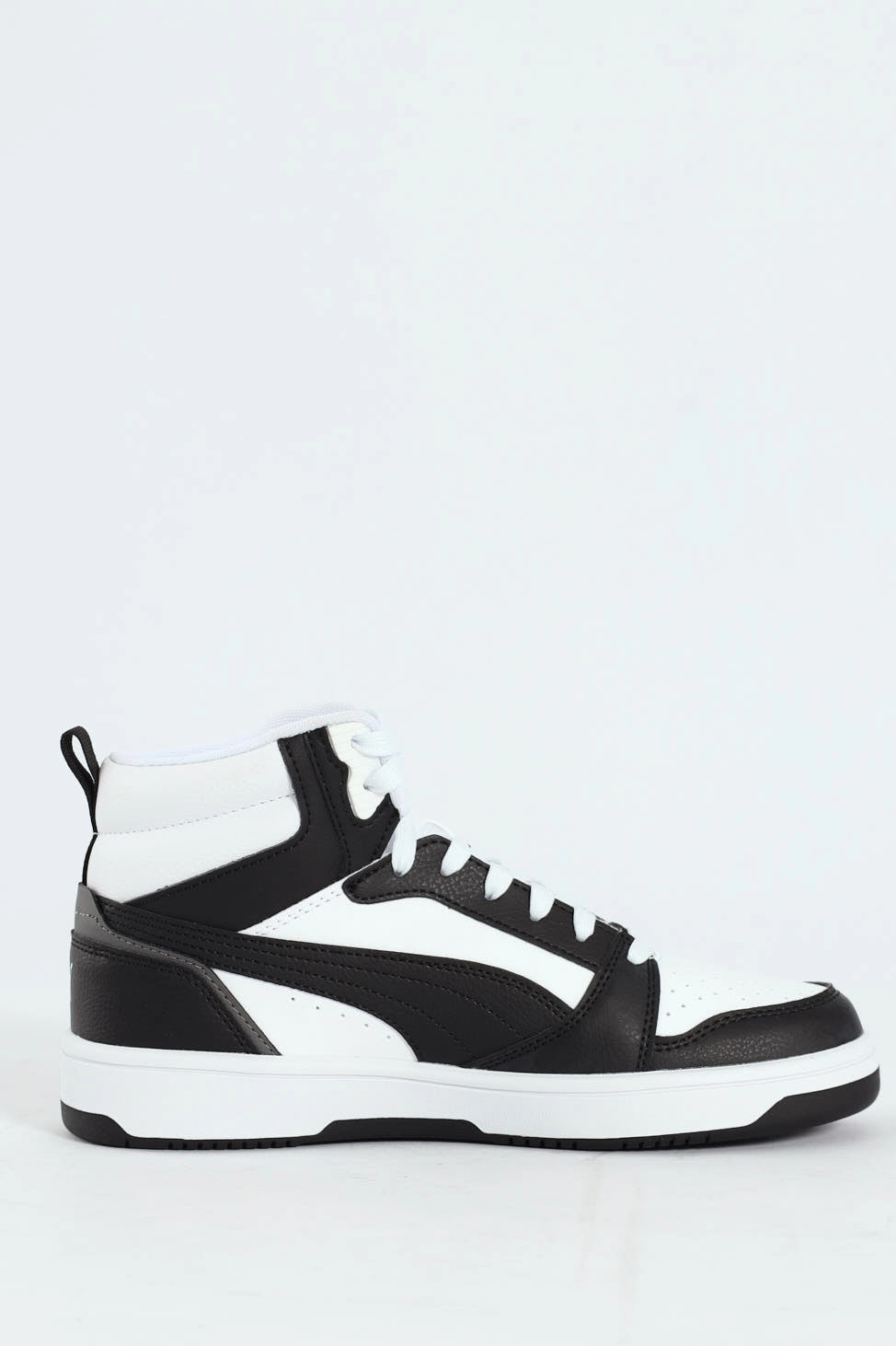 Boys Rebound V6 Mid Jr Sneaker - White/Black