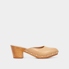 CAMYN HEELS CAFE LEATHER