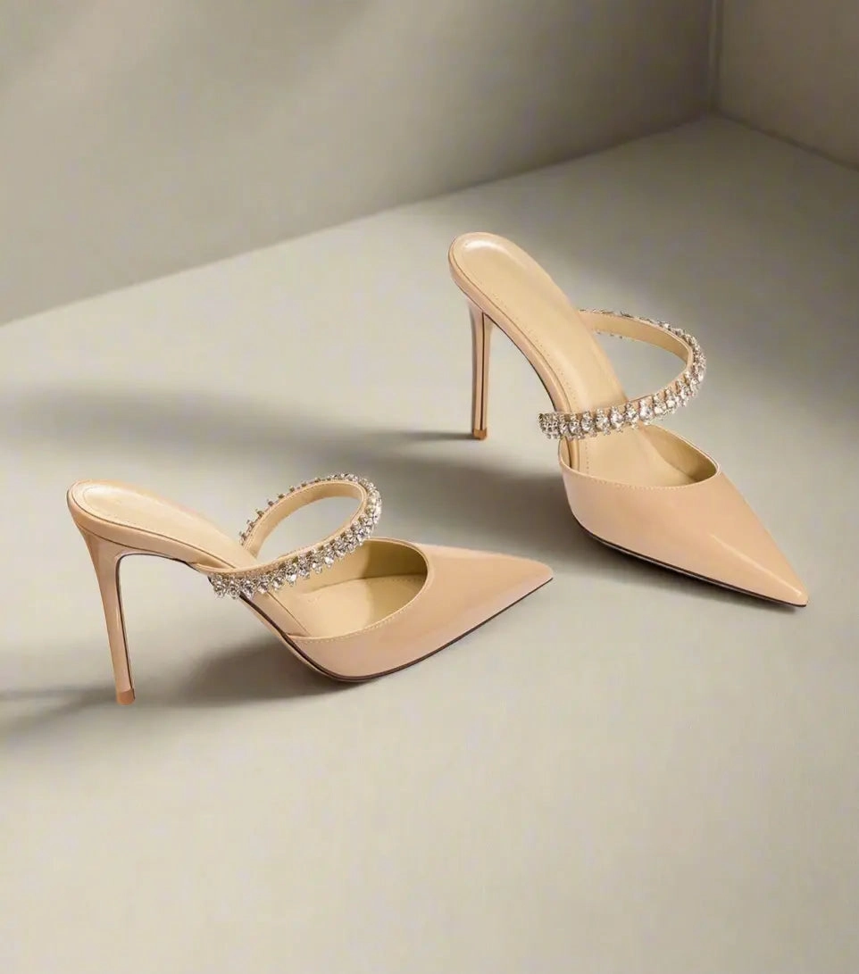 Cassidy Nude Leather Sandals