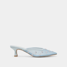 CLARA HEELS ICE BLUE MESH
