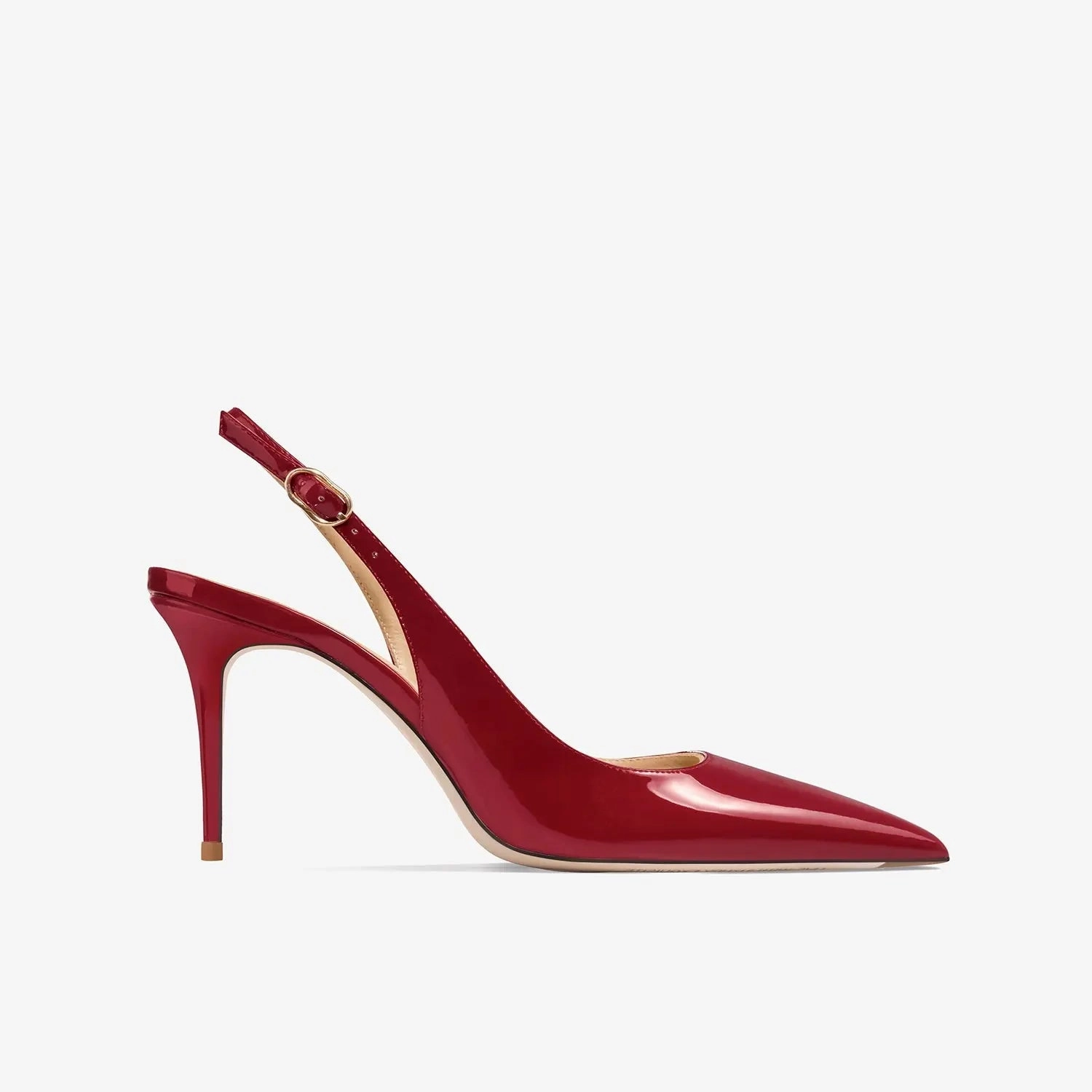 Colletta Maroon Slingback Sandals
