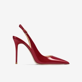 Colletta Maroon Slingback Sandals