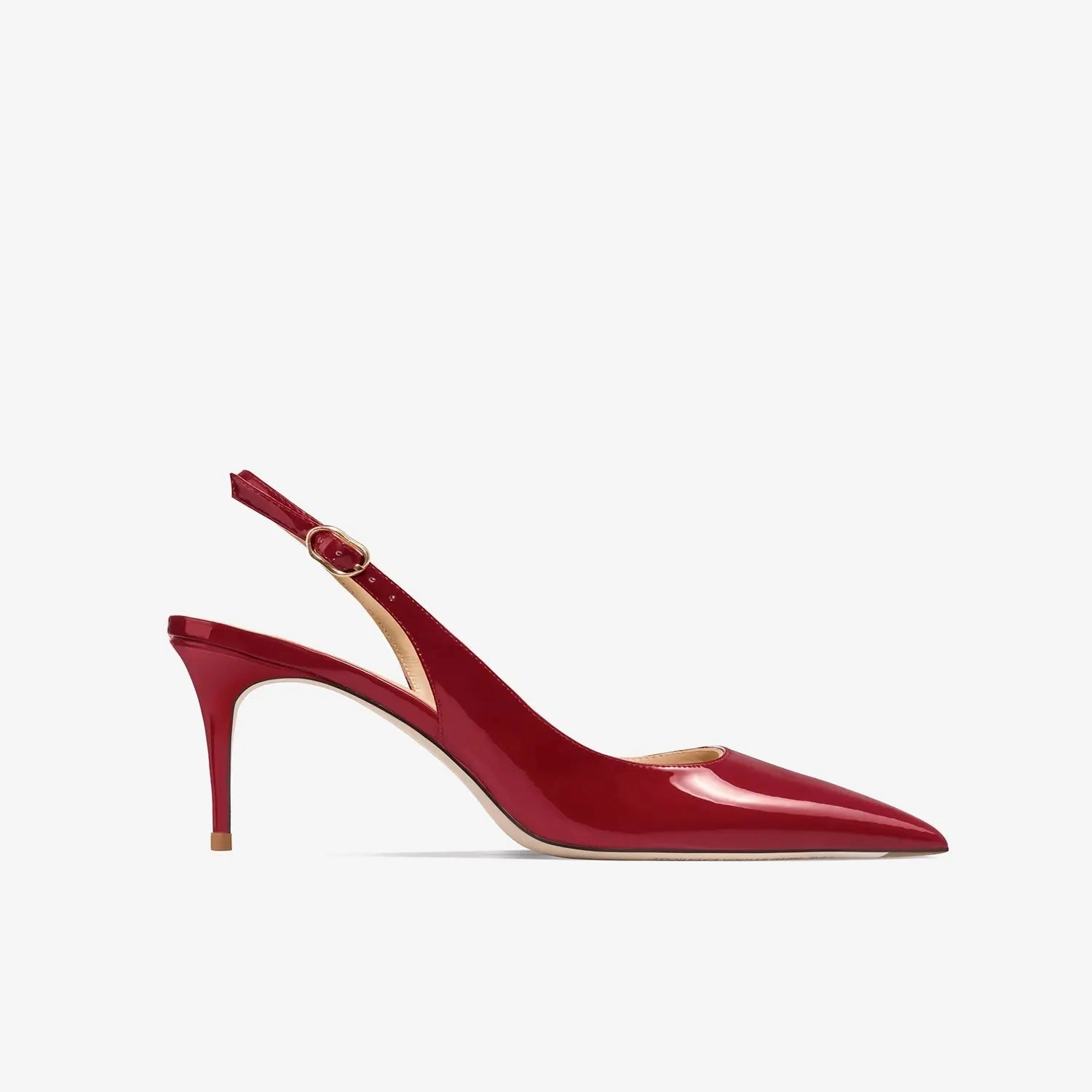Colletta Maroon Slingback Sandals