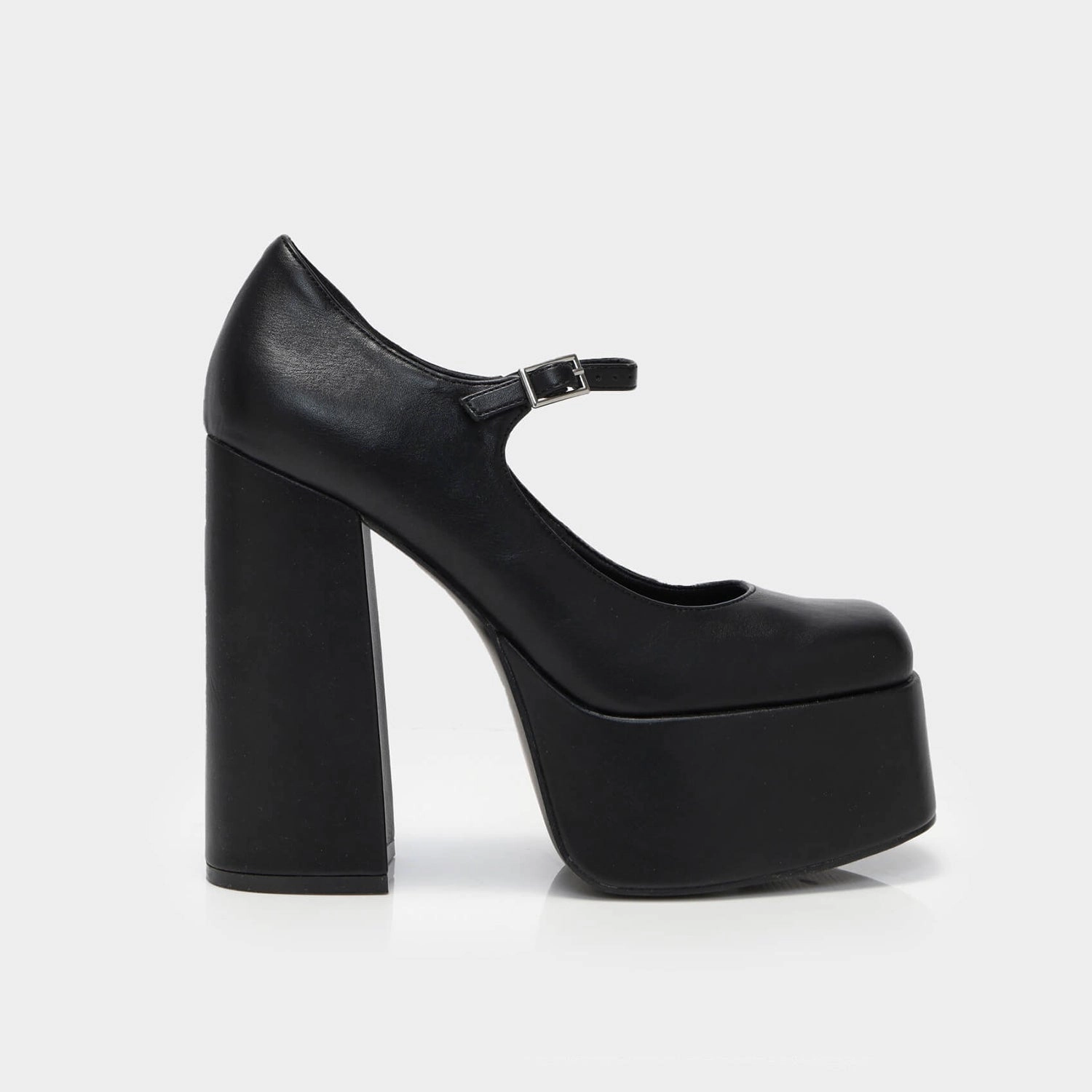 Darkbloom Black Platform Heels