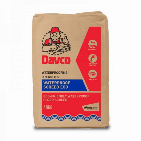 Davco 40kg Waterproof Screed Eco | Model : DAVCO-WSE