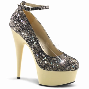DELIGHT-686LC  Champagne Satin-Lace/Cream