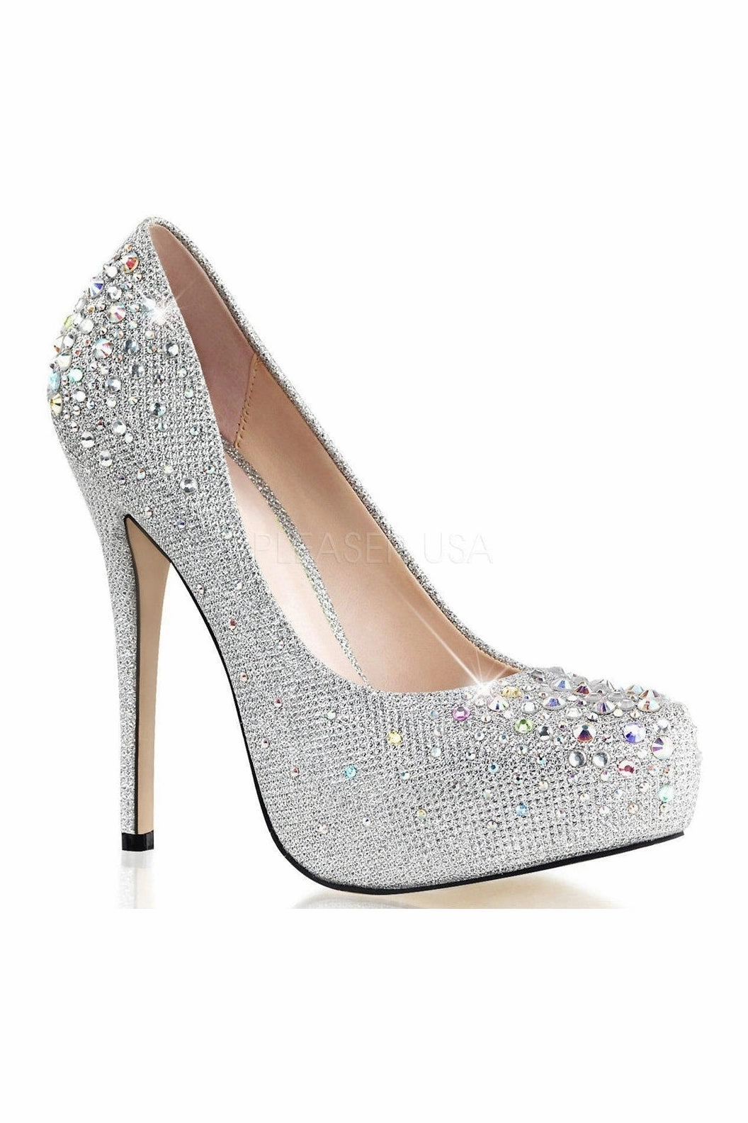 DESTINY-06R Pump | Silver Fabric
