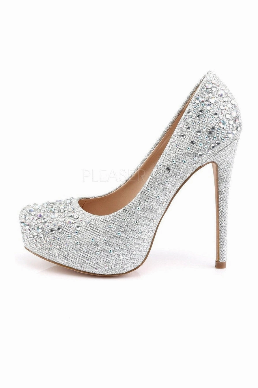 DESTINY-06R Pump | Silver Fabric