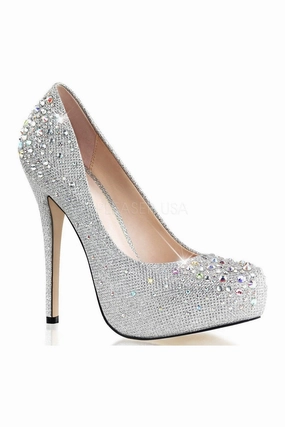 DESTINY-06R Pump | Silver Fabric