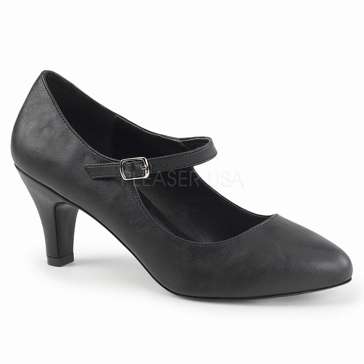 DIVINE-440  Black Faux Leather