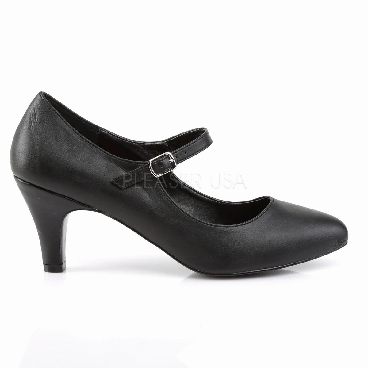 DIVINE-440  Black Faux Leather