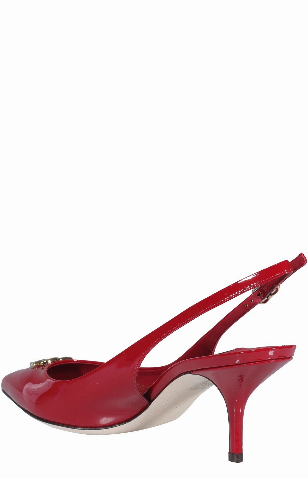 Dolce & Gabbana Logo Plaque Slingback Pumps