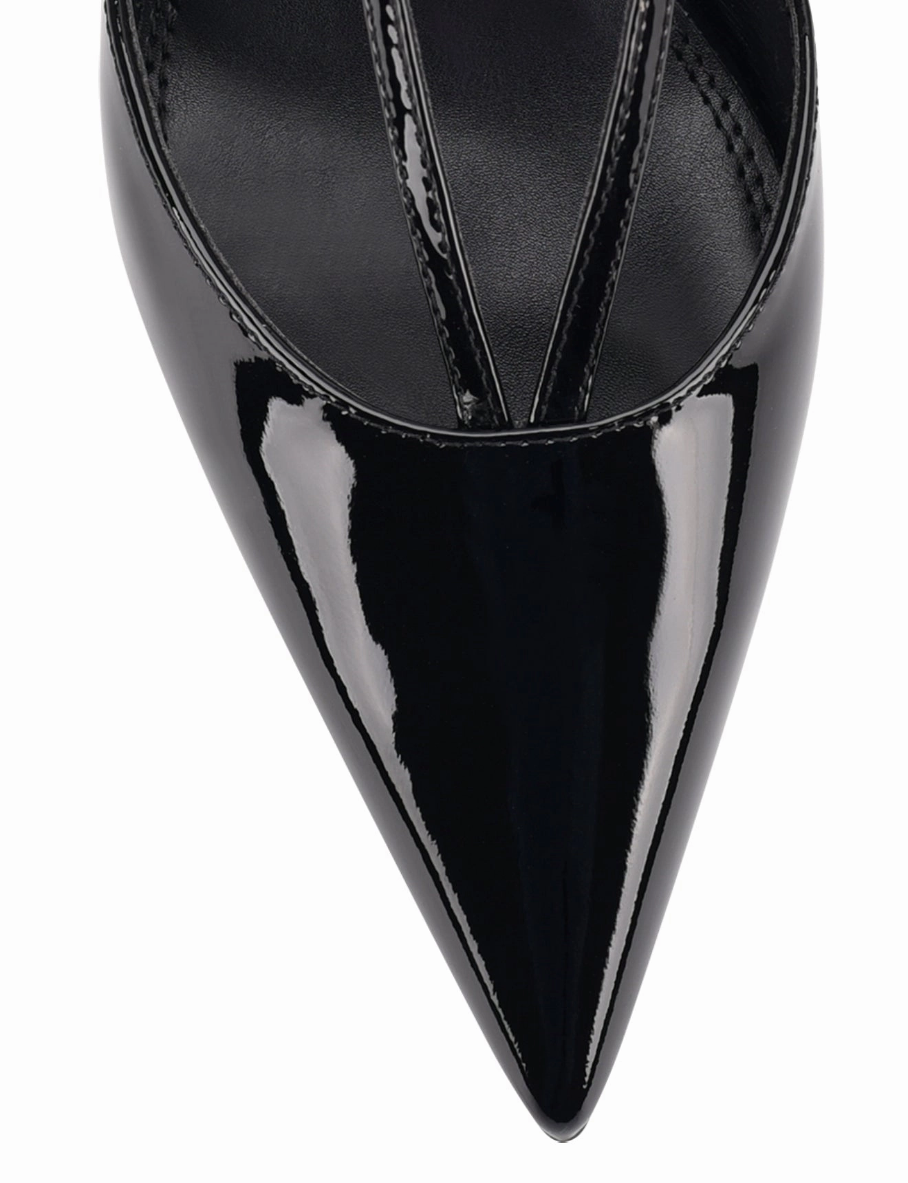 Dreamer Slingback Kitten Heels - Black Patent Leather