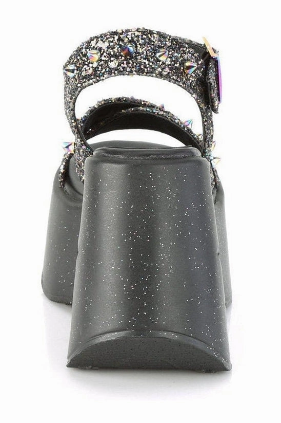 DYNAMITE-02 Ankle Boot | Black Faux Leather