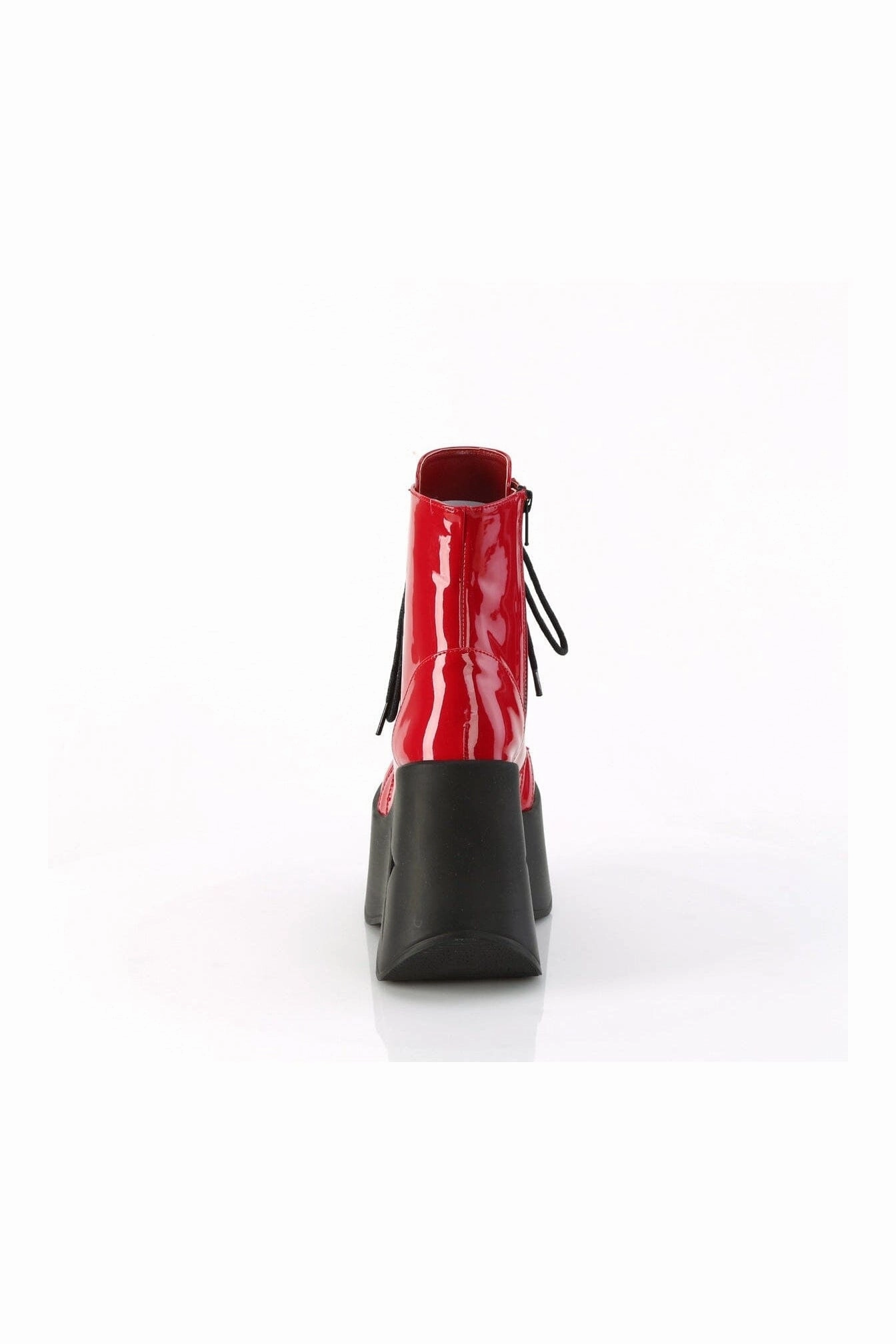 DYNAMITE-106 Red Patent Ankle Boot