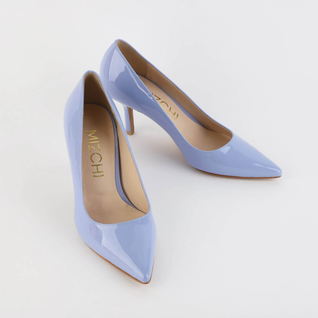 ELDORADO - blue patent pumps