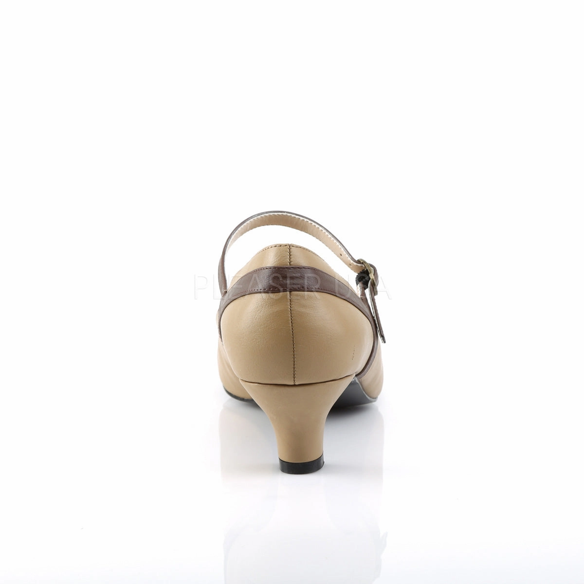 FAB-425  Tan-Brown Faux Leather