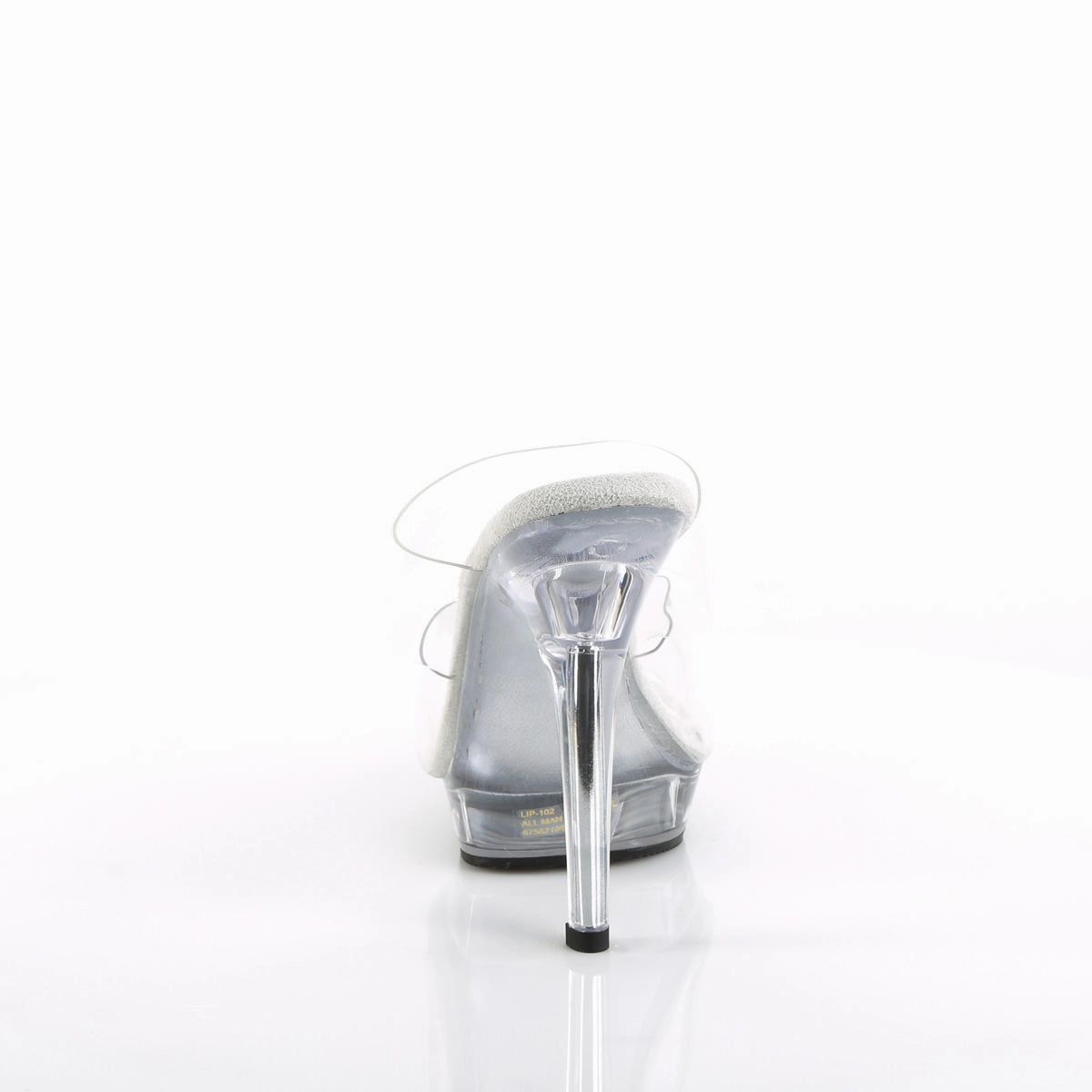 FABULICIOUS LIP-102 Clear-Clear Platform Slides