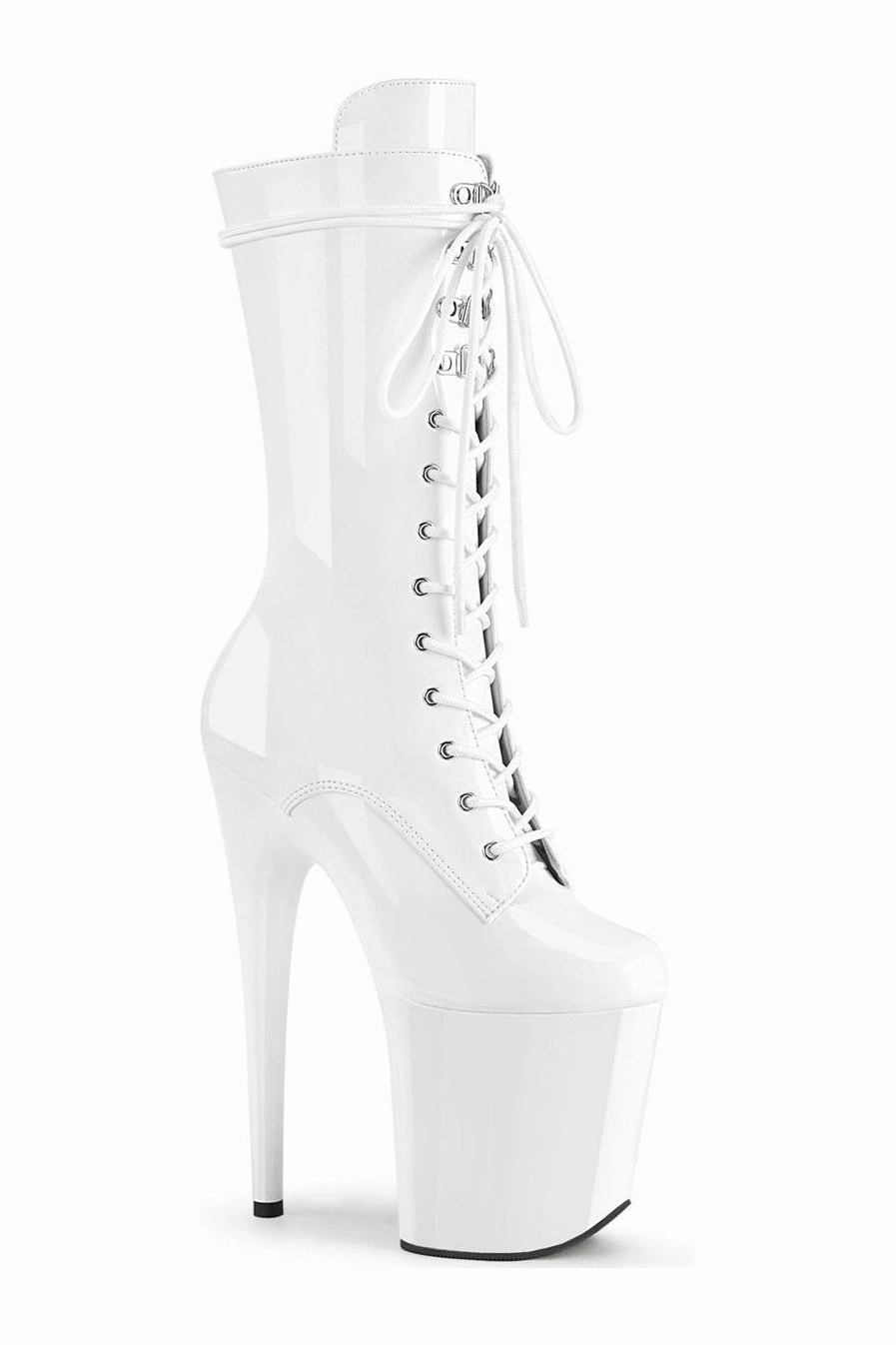 FLAMINGO-1050 Exotic Boot | White Patent