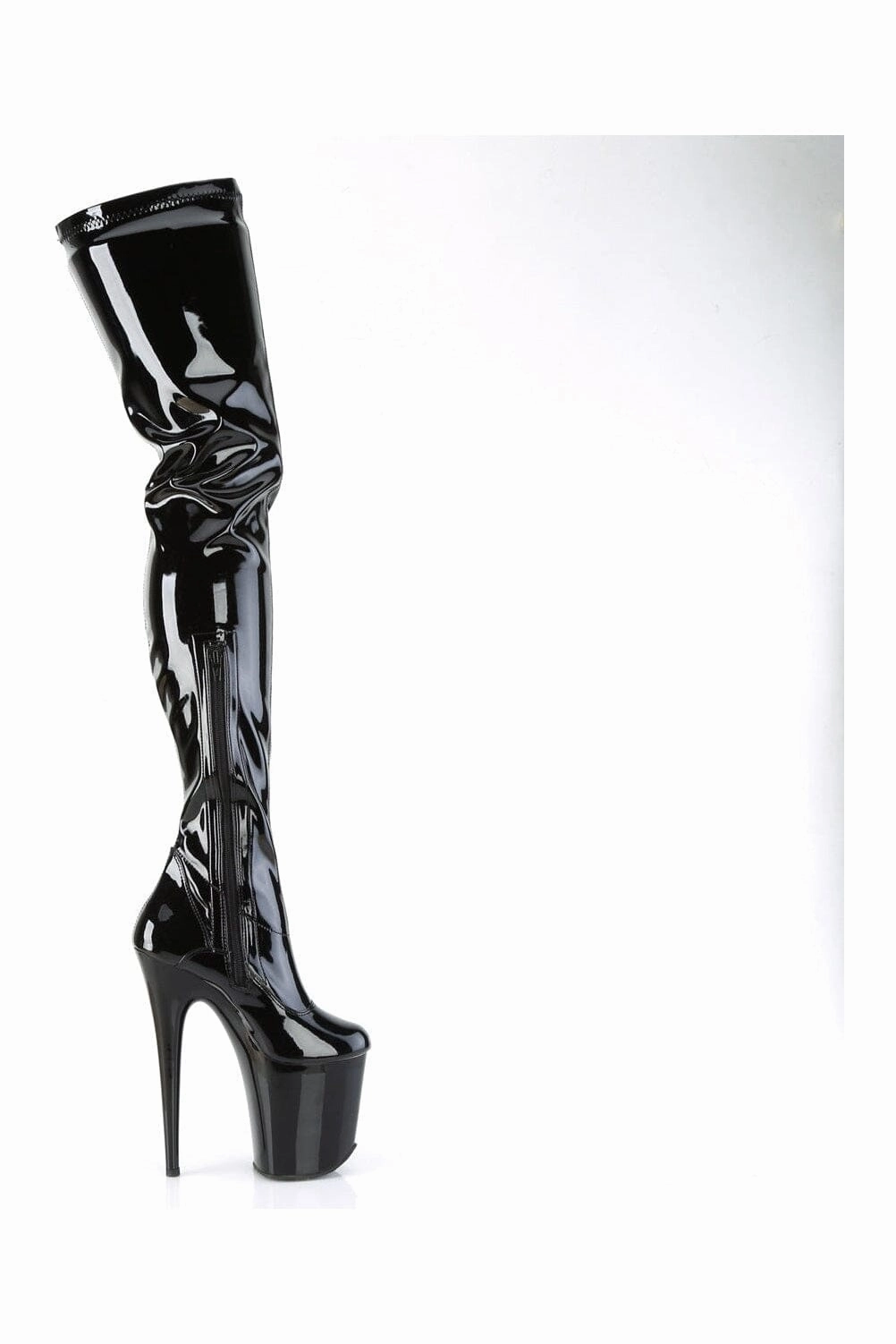 FLAMINGO-4000 Black Patent Ankle Boot