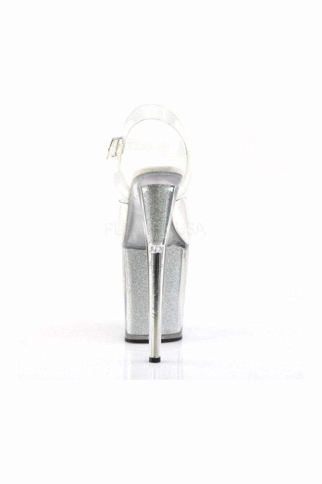 FLAMINGO-808G Platform Sandal  | Clear Vinyl