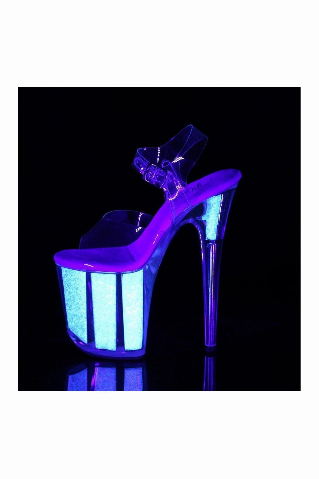 FLAMINGO-808UVG Exotic Sandal | Clear Vinyl