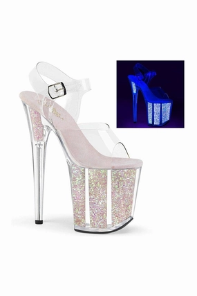 FLAMINGO-808UVG Exotic Sandal | Clear Vinyl
