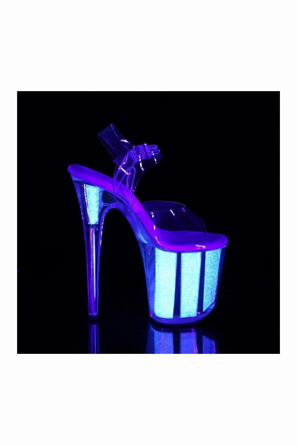 FLAMINGO-808UVG Exotic Sandal | Clear Vinyl