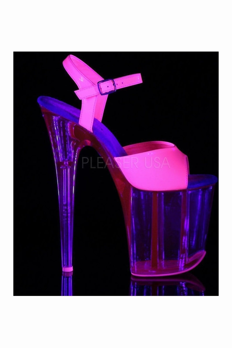 FLAMINGO-809UVT Platform Sandal  | Fuschia Patent
