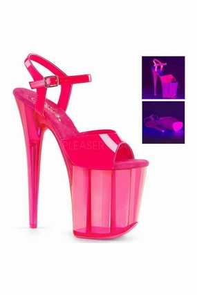 FLAMINGO-809UVT Platform Sandal  | Fuschia Patent