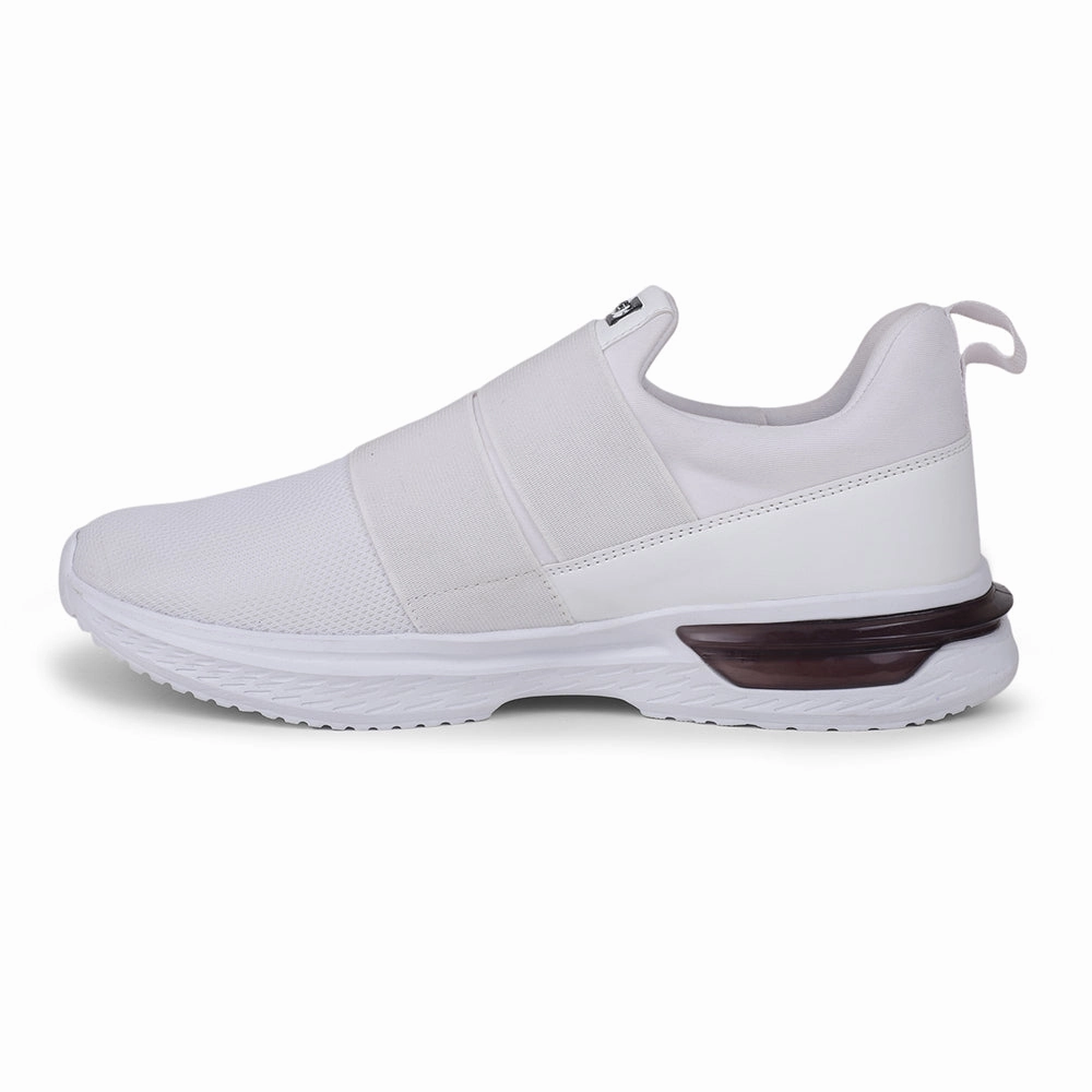 Force 10 White Sports Non Lacing Walking Shoes For Men BLAKES-2E By Liberty