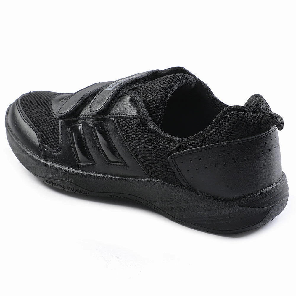 Force Black Non Lacing Uniform School Shoes For Kids SKOLGAME-V By Liberty